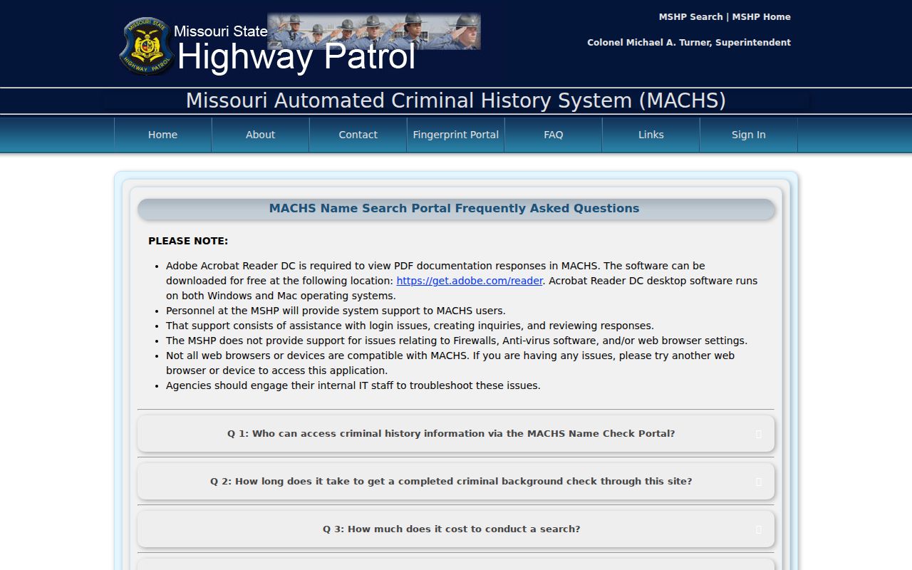 Butler County background check MACHS coverage questions